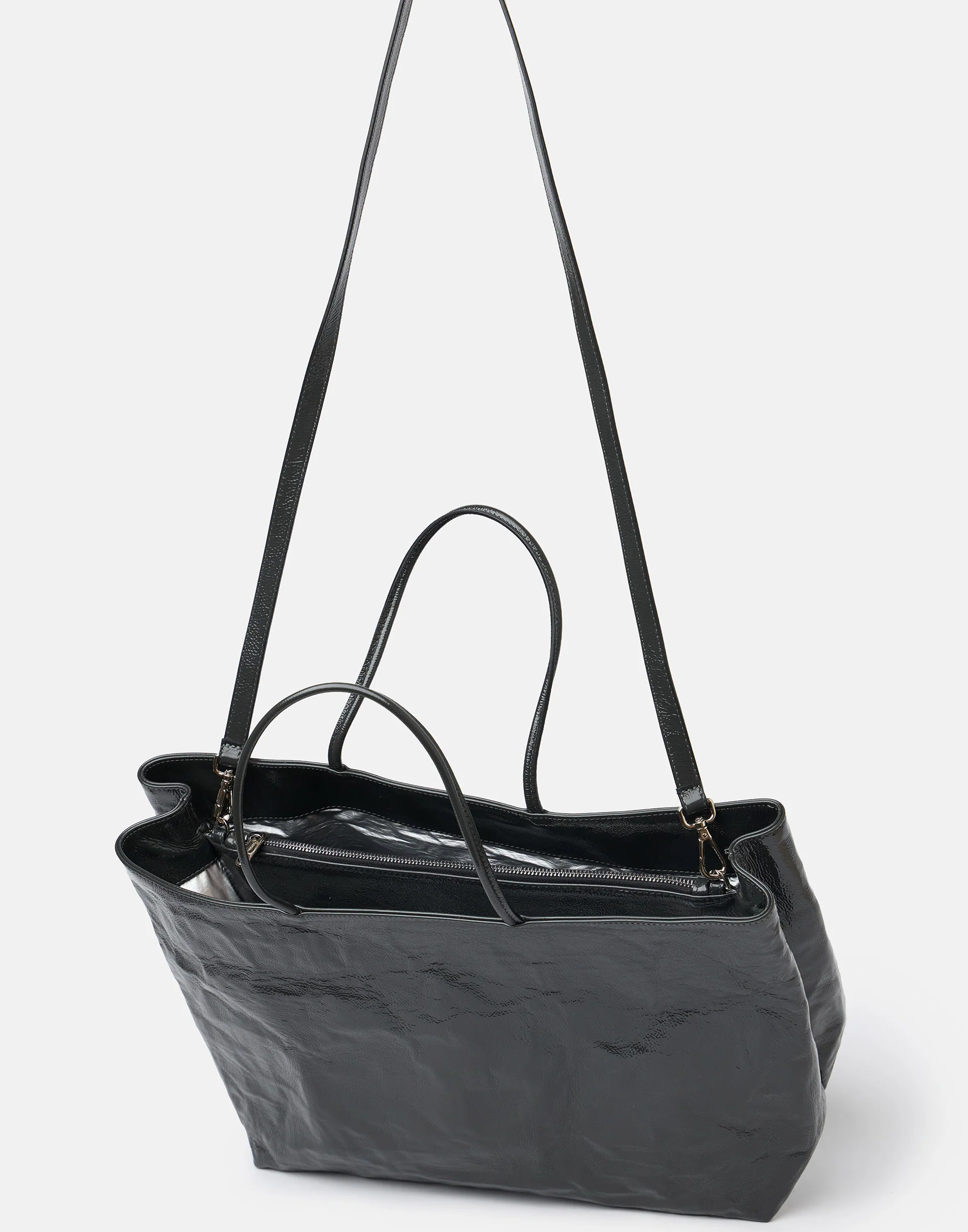 Asfalto Naplak Leather Big City Shopper Bag - Image 5