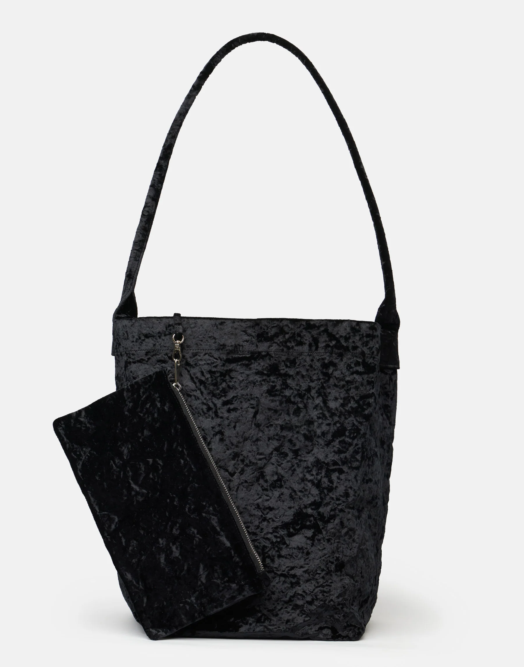 Black Velvet Big Tube Bag