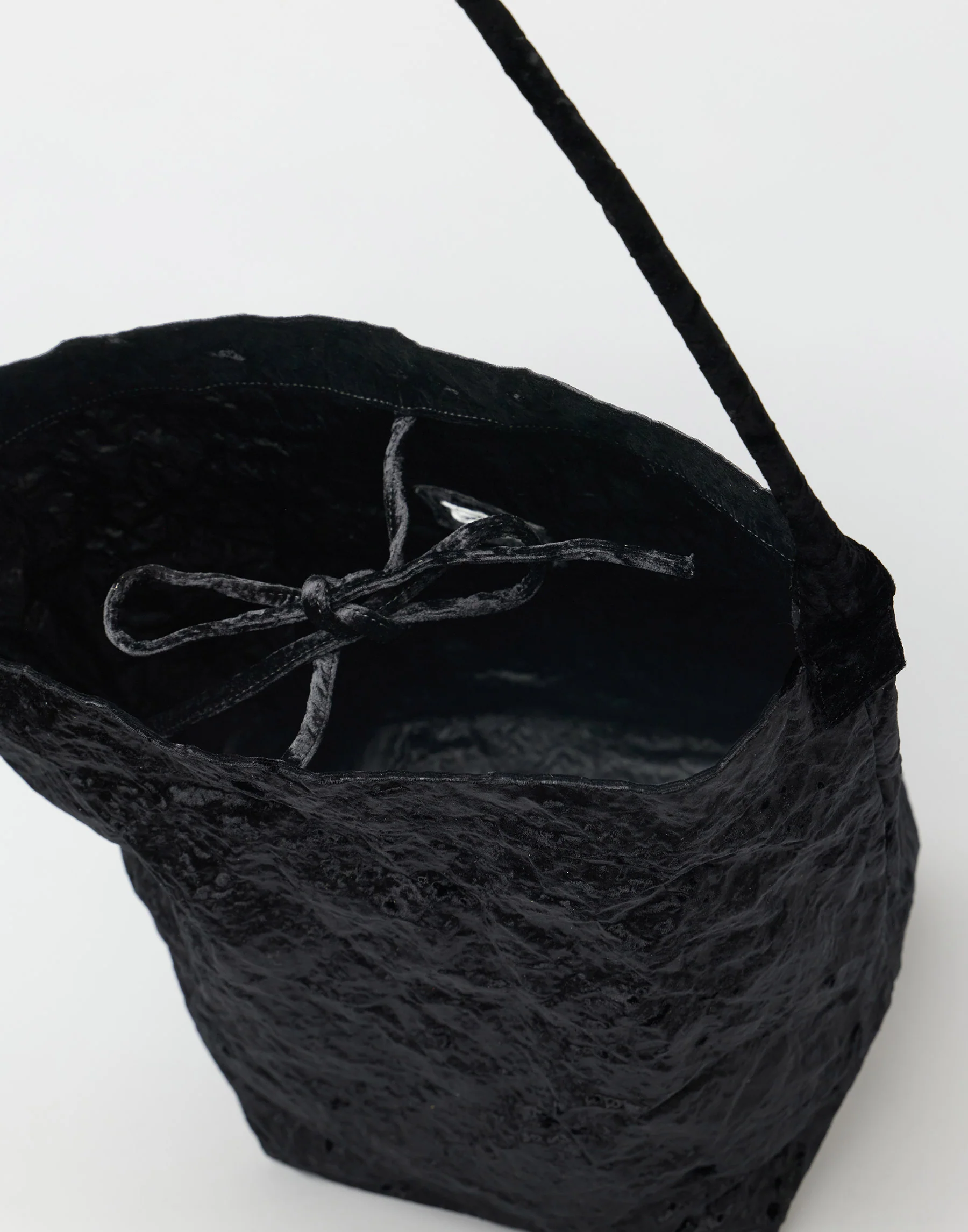 Black Velvet Big Tube Bag - Image 5