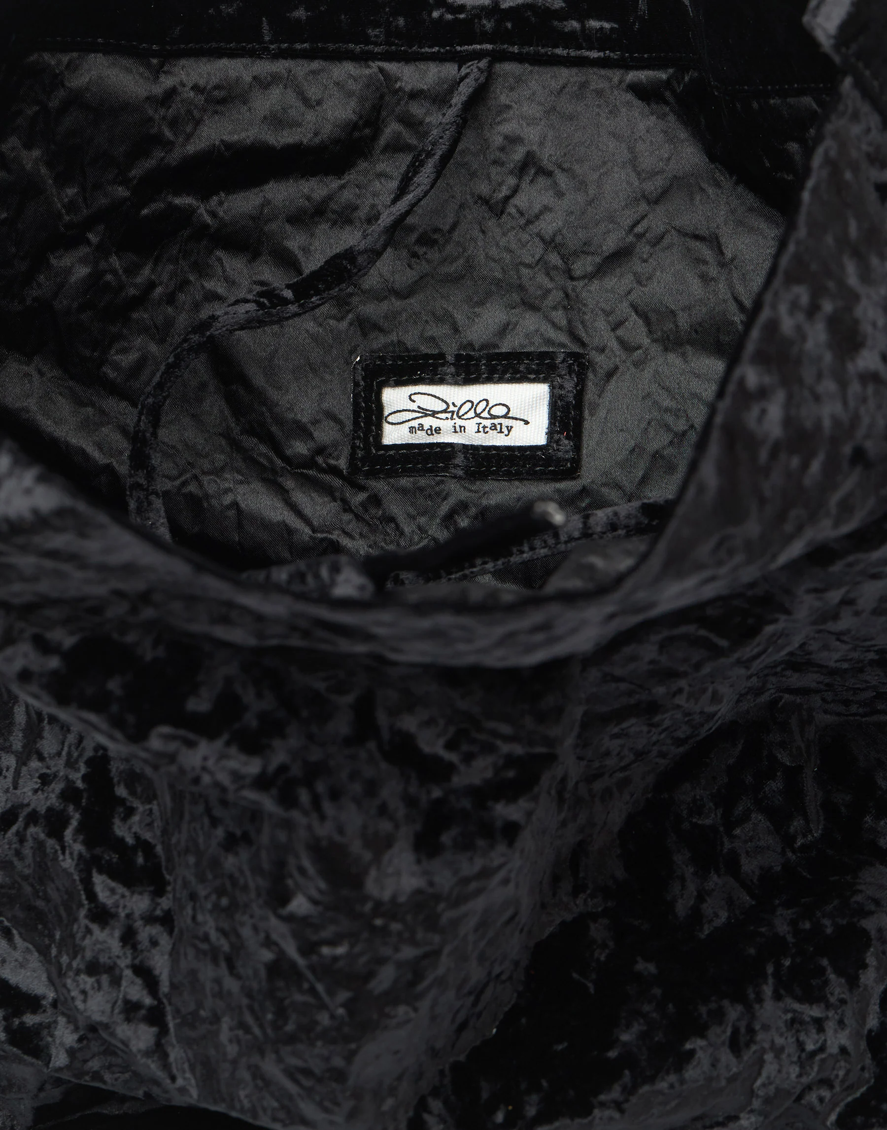 Black Velvet Big Tube Bag - Image 7