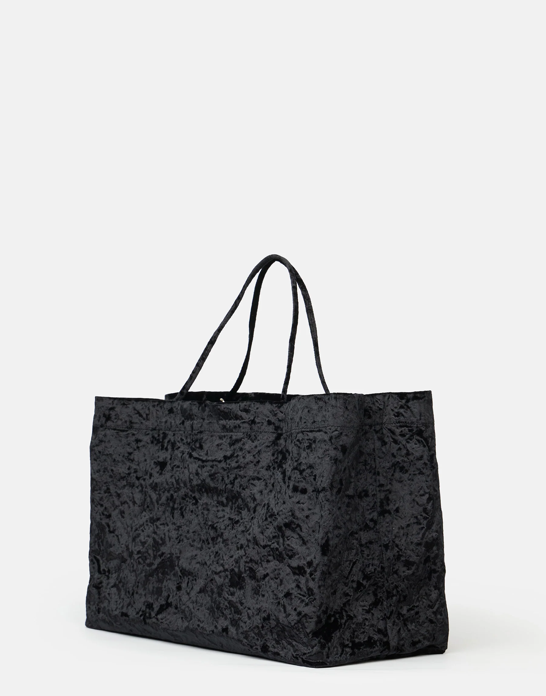 Black Velvet Maxi Tote Bag - Image 2